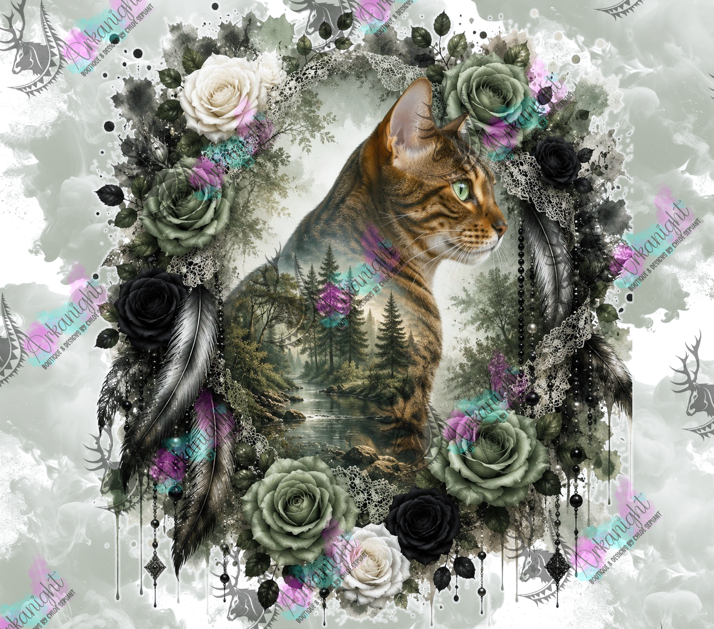 Numérique - Collection Boho 2026 -   Double Exposition ♡ Portrait ♡ Guizmo