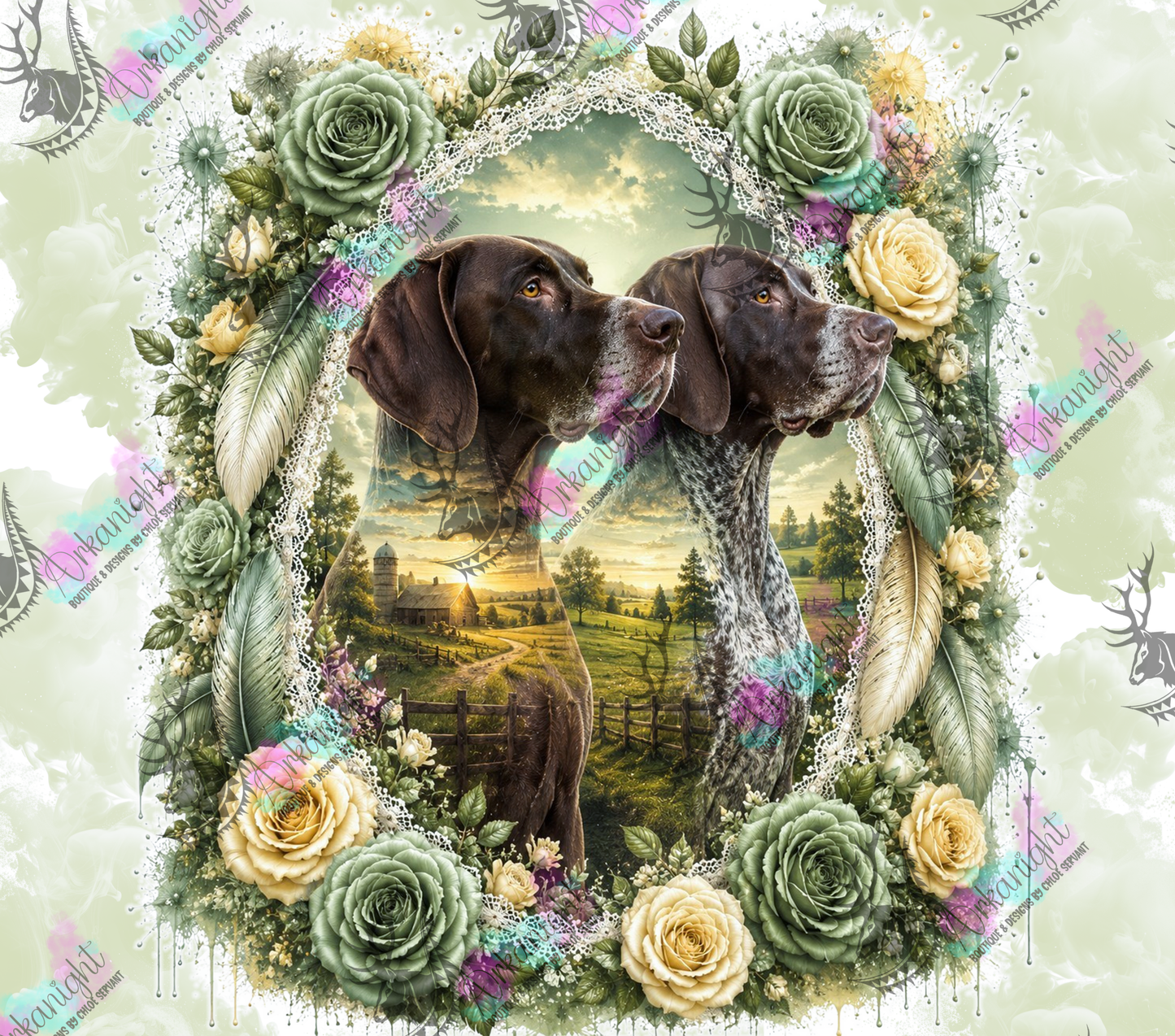 Numérique - Collection Boho 2026 -   Double Exposition ♡ Portrait ♡ Caleb & Marley