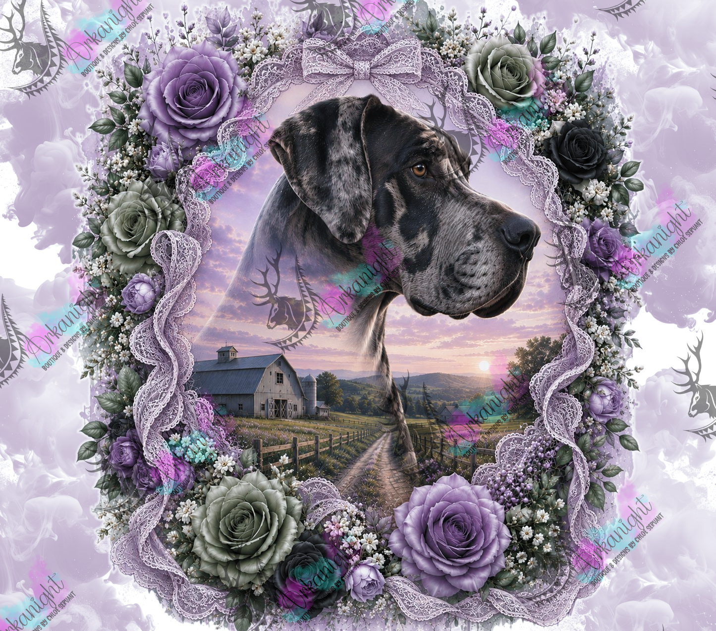 Numérique - Collection Boho 2026 -   Double Exposition ♡ Portrait ♡ Bella