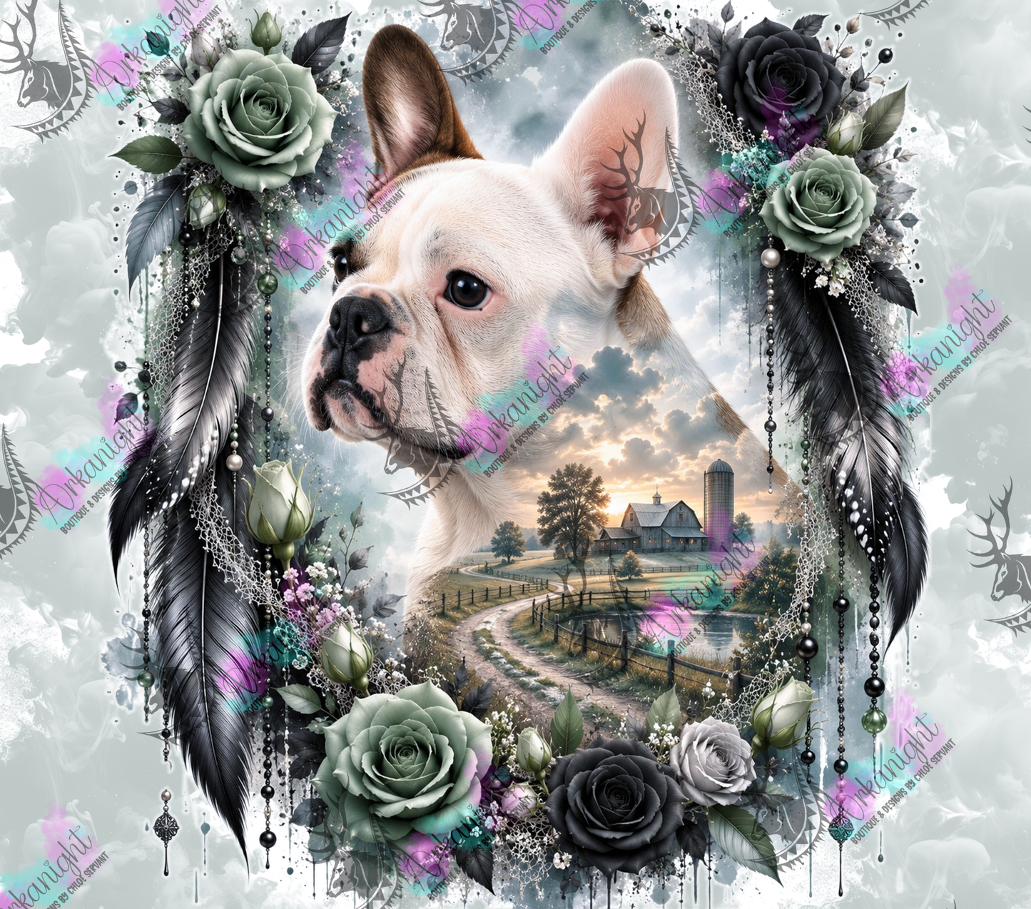 Numérique - Collection Boho 2026 -   Double Exposition ♡ Portrait ♡ Hunter