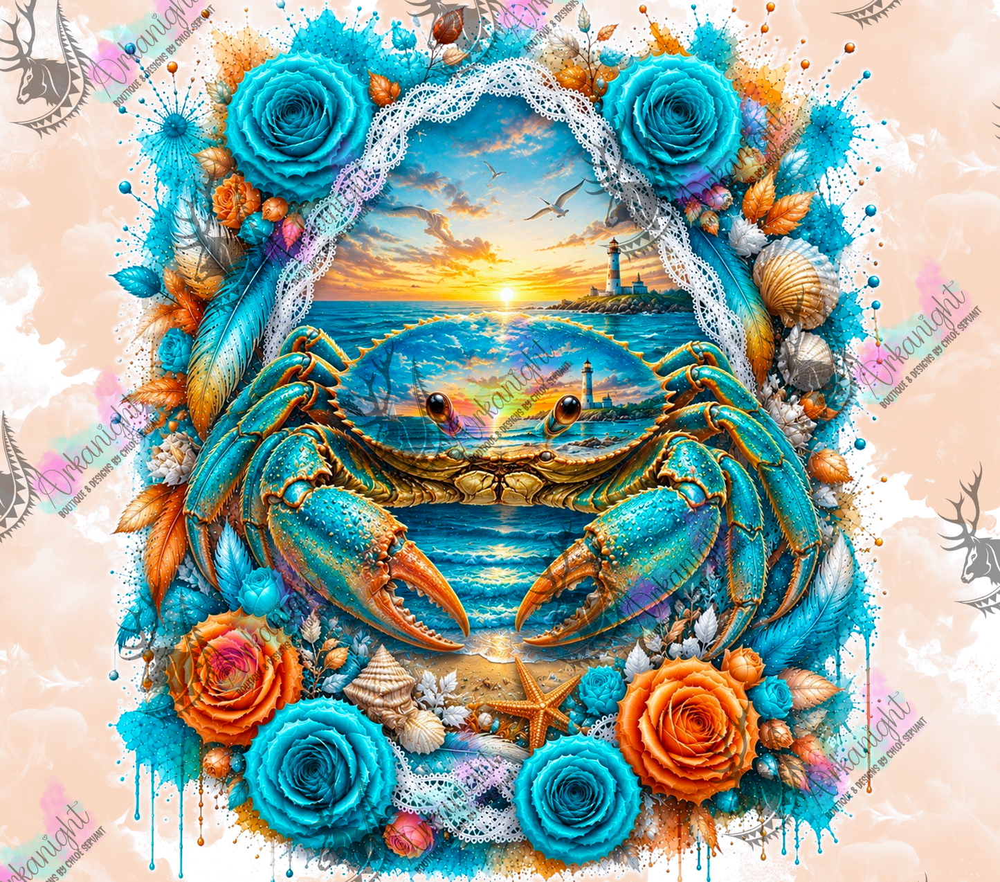 Numérique - Collection Boho 2026 -   Double Exposition ♡ Crabe