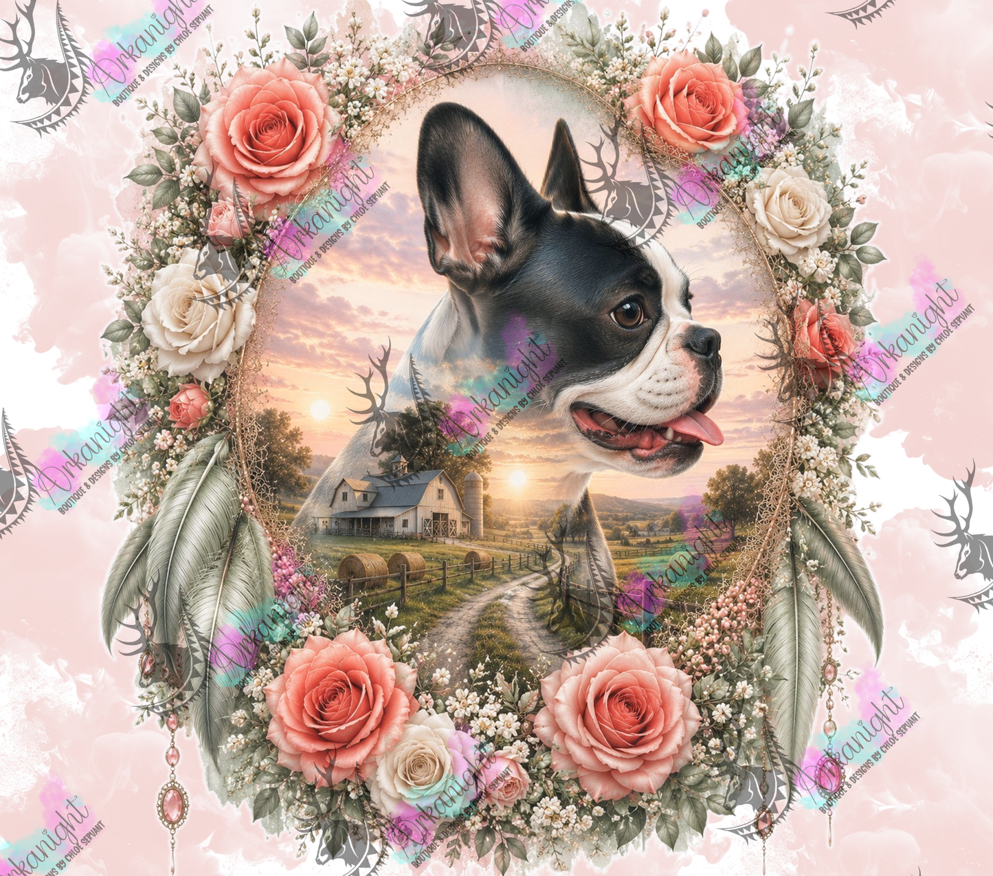 Numérique - Collection Boho 2026 -   Double Exposition ♡ Portrait ♡ Lily