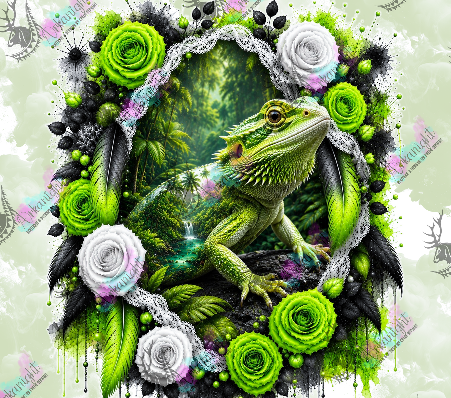 Numérique - Collection Boho 2026 -   Double Exposition ♡ Dragon Barbu
