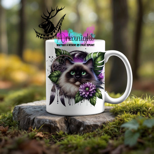 Numérique - Tasse en céramique - Collection Halloween & Witchy ♡ Ragdoll Cat