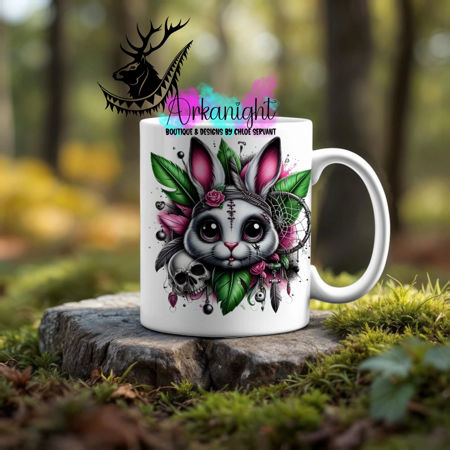 Numérique - Tasse en céramique - Collection Halloween & Witchy ♡ Psycho Lapin