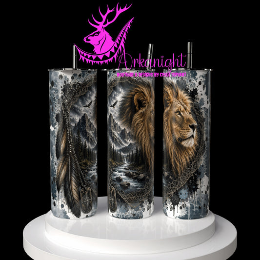Numérique - Collection Boho 2026 -   Double Exposition ♡ Version masculine ♡ Lion