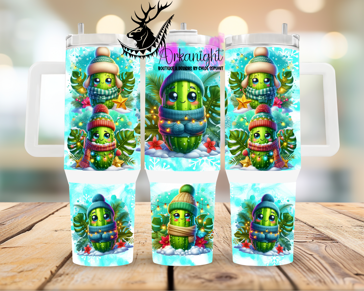 Numérique 40 oz ♡ Collection Hiver ♡ Cornichons Turquoise
