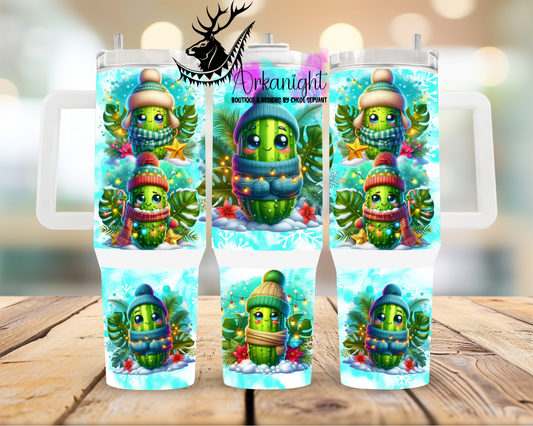 Numérique 40 oz ♡ Collection Hiver ♡ Cornichons Turquoise