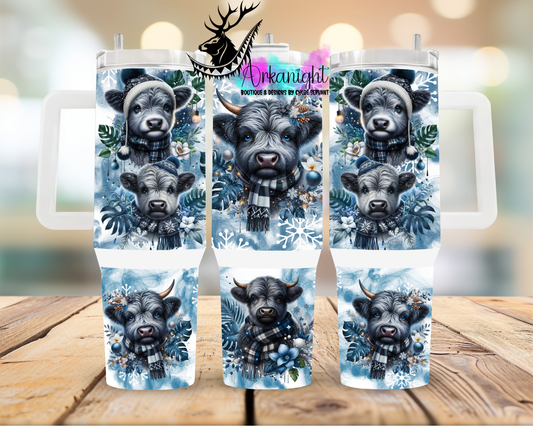 Numérique 40 oz ♡ Collection Hiver ♡ Vache Highland