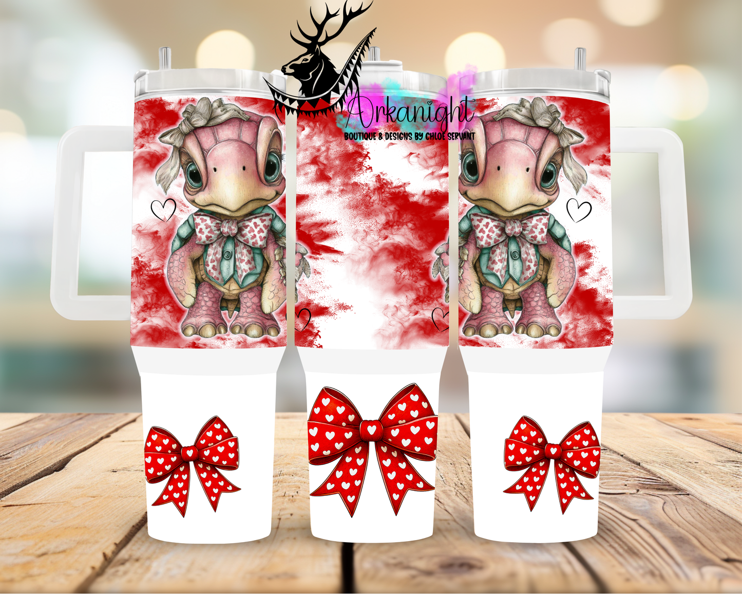 Numérique 40 oz ♡ Collection Saint-Valentin ♡ Tortue
