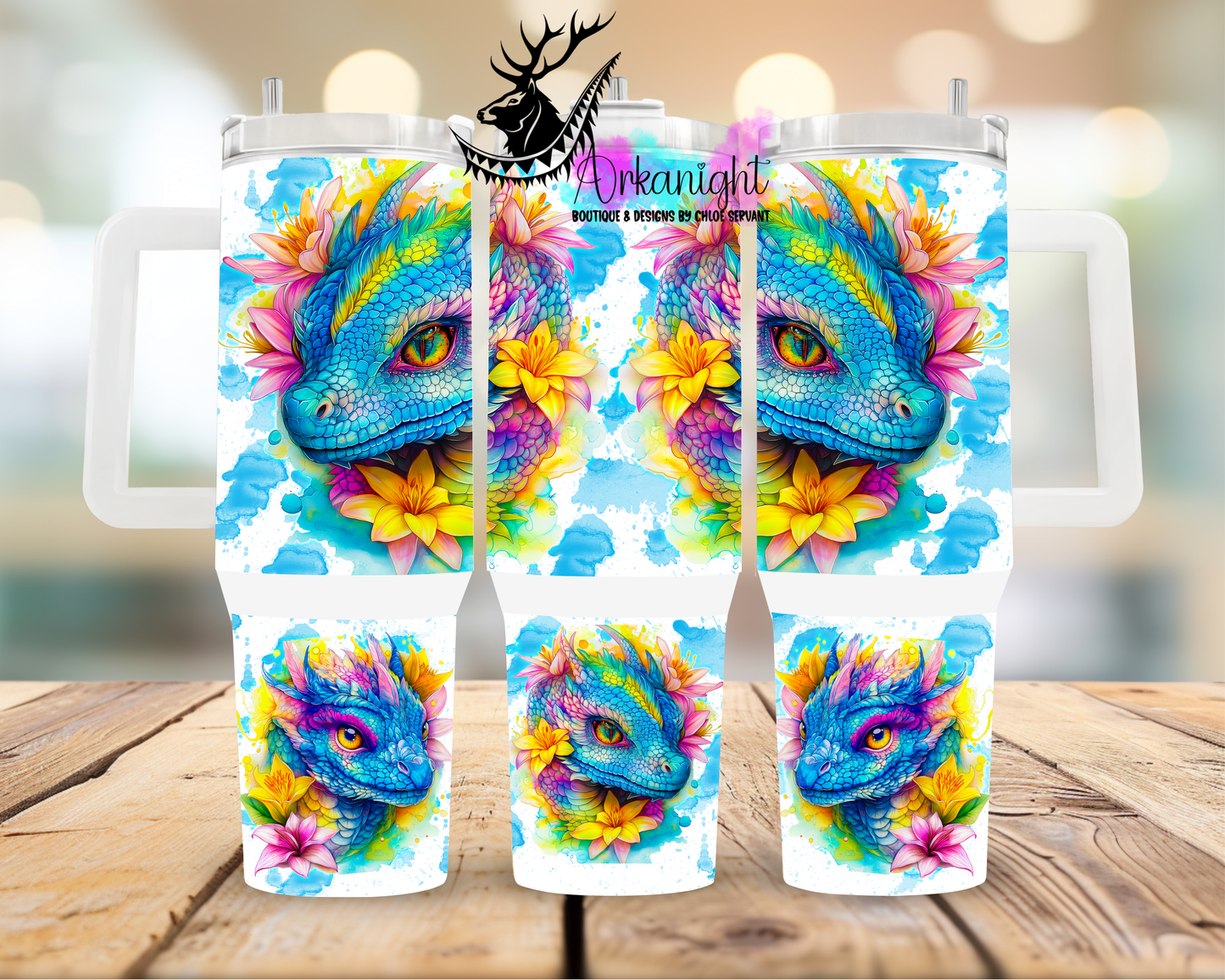 Numérique 40 oz ♡ Collection Realism ♡ Dragon Multicolors