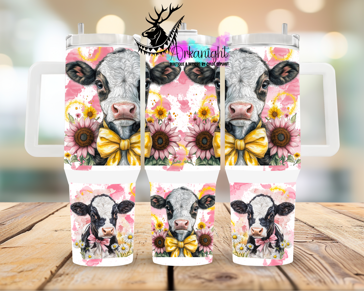 Numérique 40 oz ♡ Collection Realism ♡ Vache Holstein