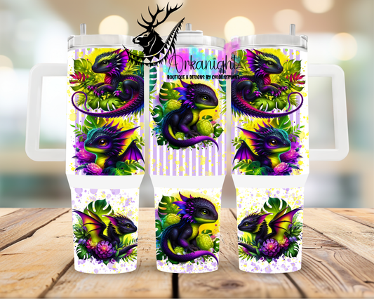 Numérique 40 oz ♡ Collection Dragon ♡ Mauve, Jaune & Noir