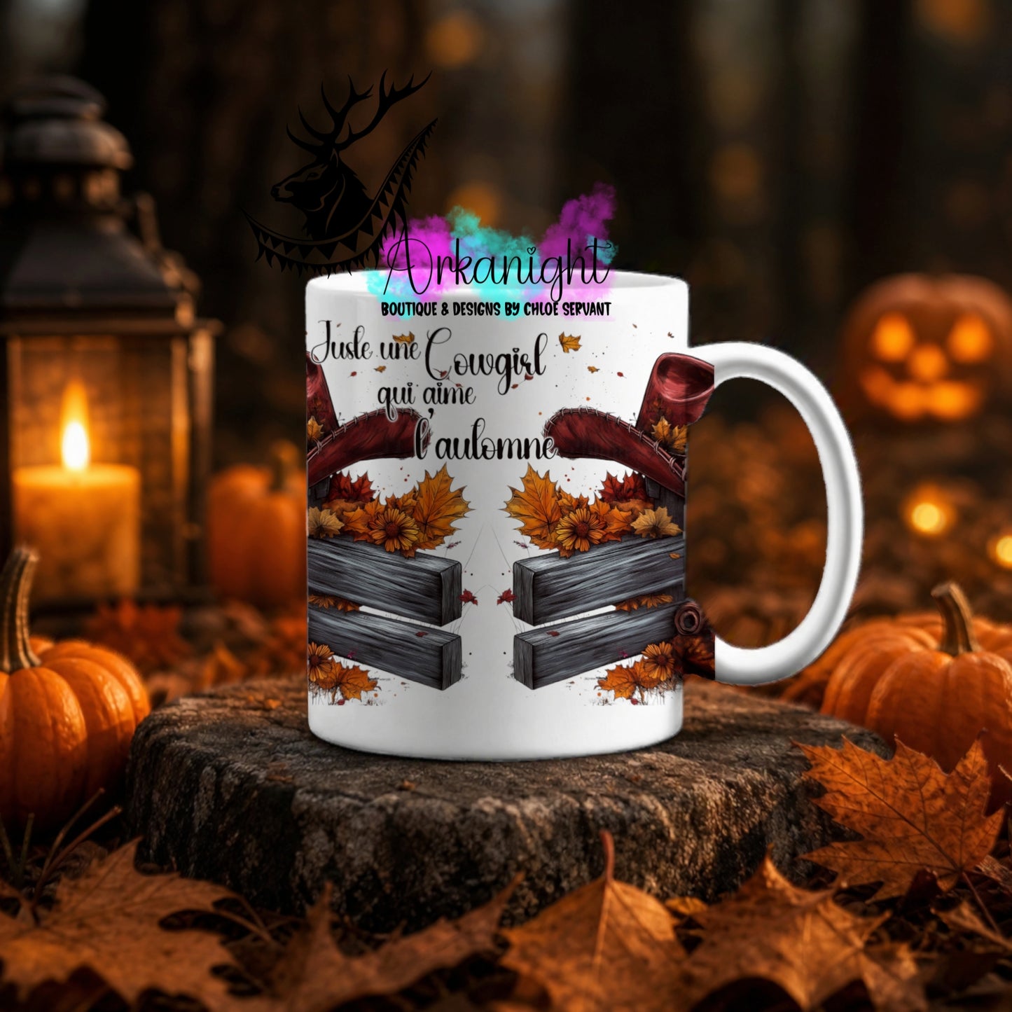 Numérique - Tasse en céramique - Collection Automne ♡ Cowgirl automne
