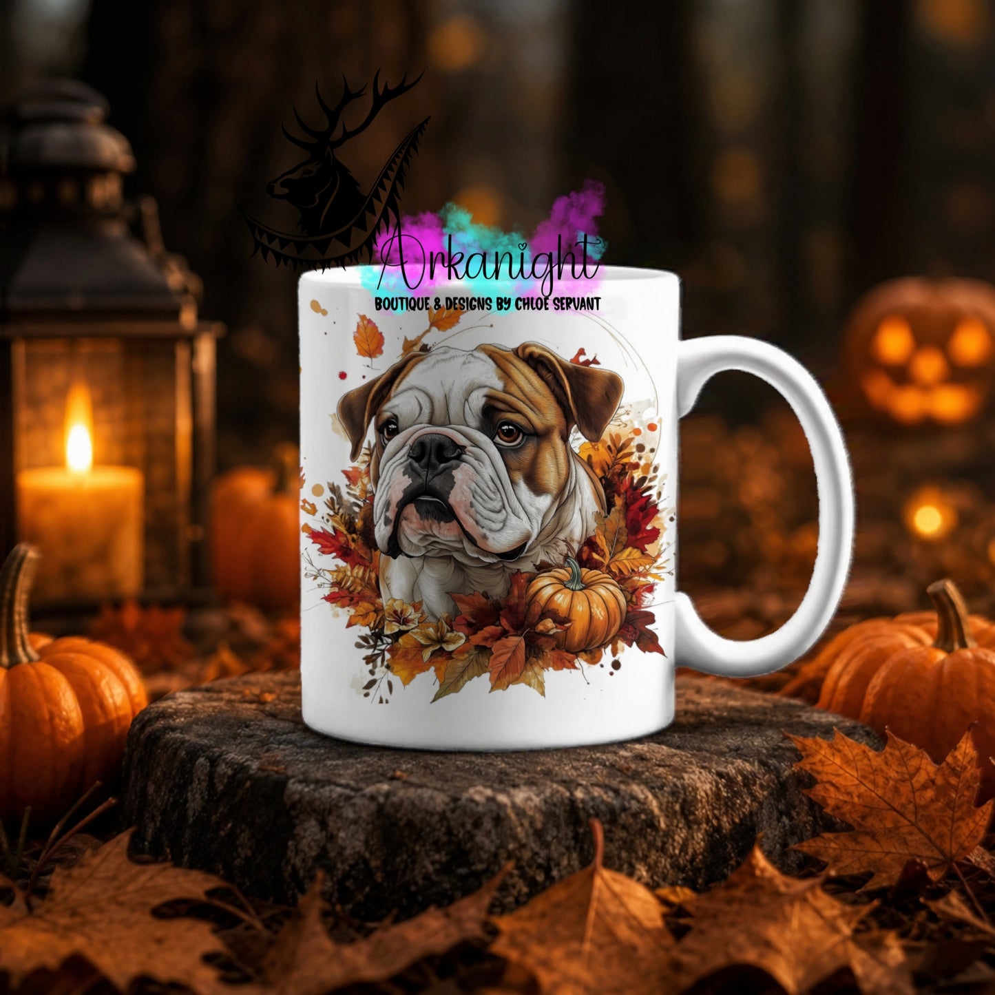 Numérique - Tasse en céramique - Collection Automne ♡ Bulldog Anglais