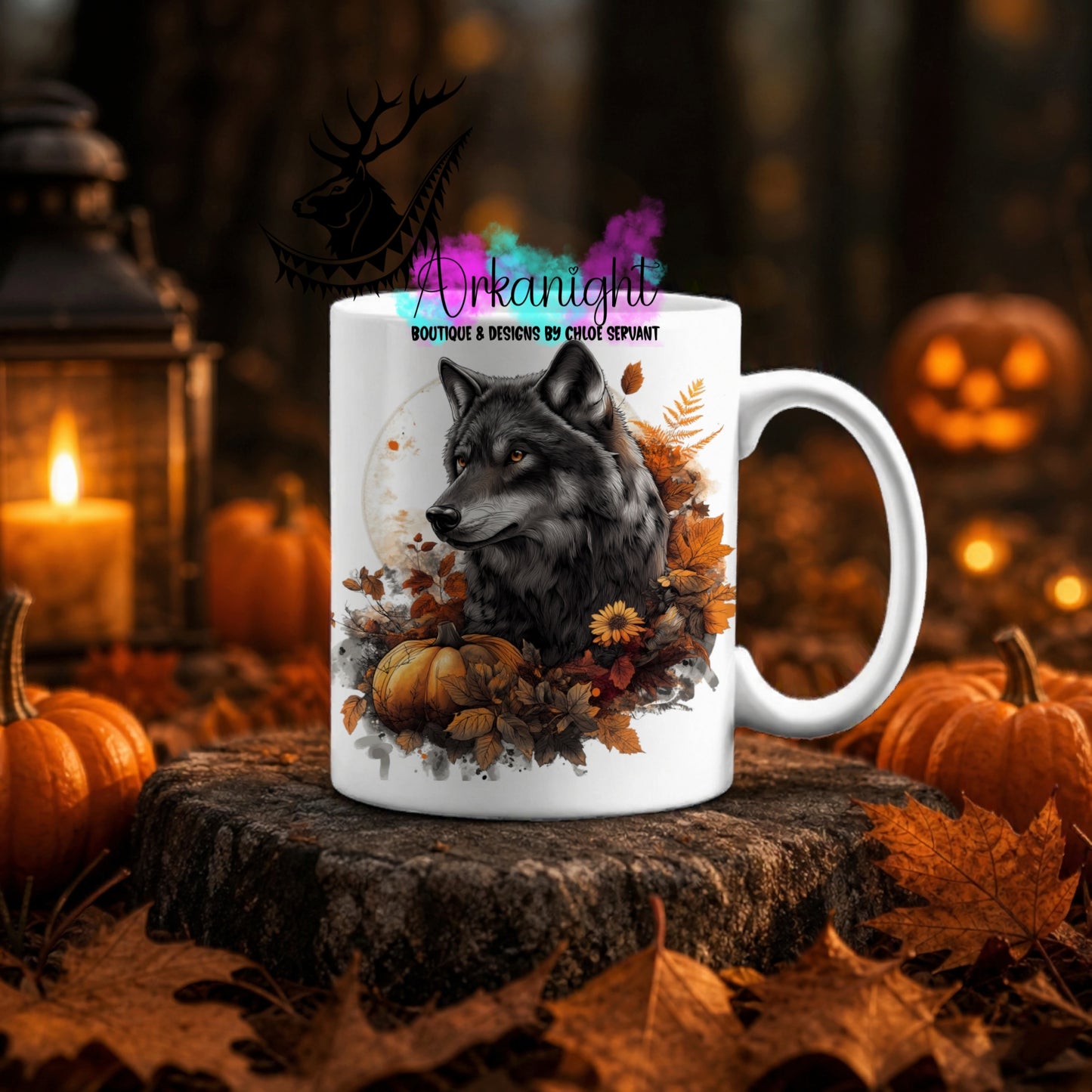 Numérique - Tasse en céramique - Collection Automne ♡ Loup