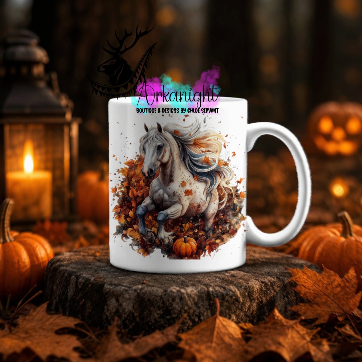Numérique - Tasse en céramique - Collection Automne ♡ Cheval Blanc