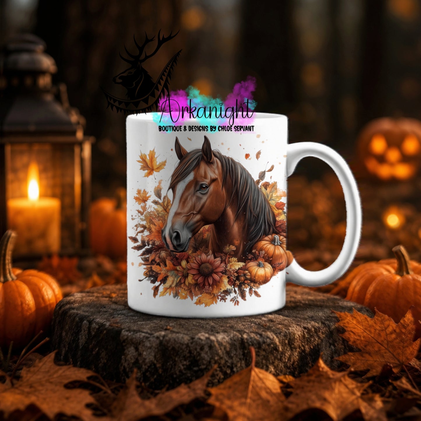 Numérique - Tasse en céramique - Collection Automne ♡ Cheval Sorel