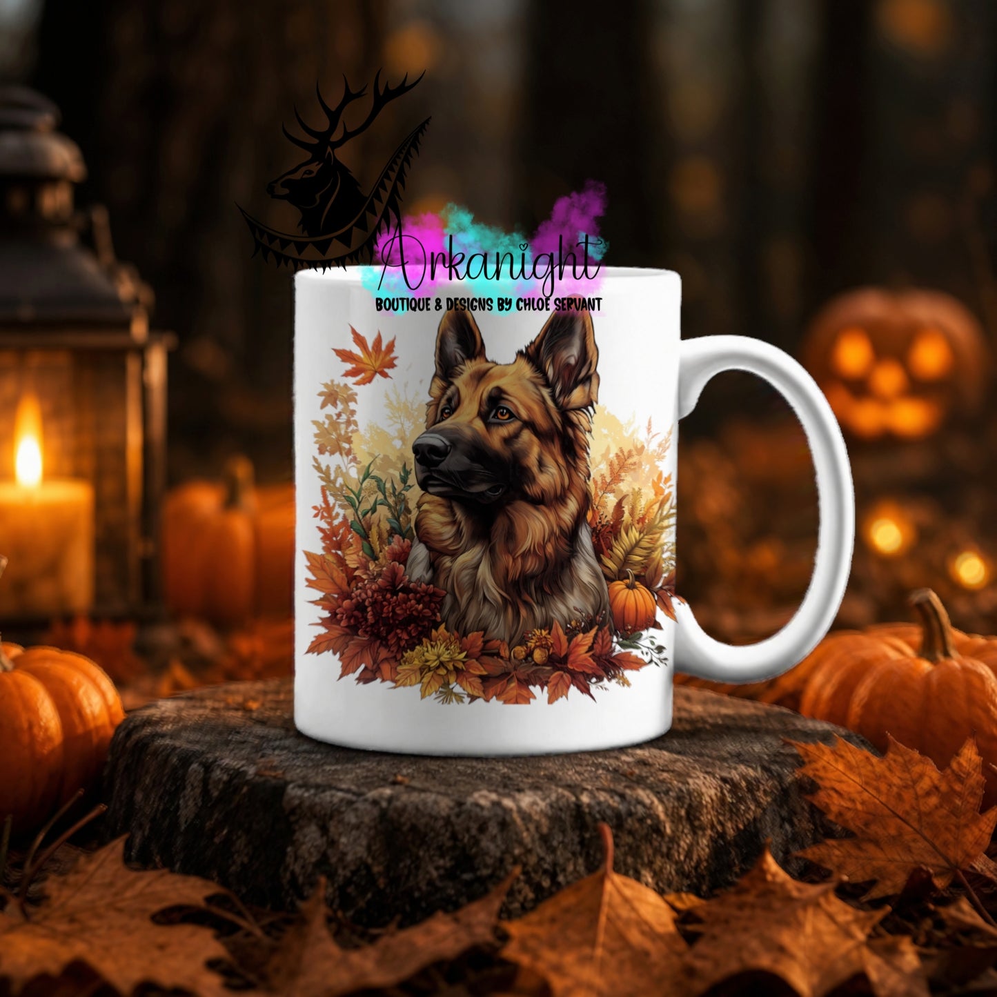 Numérique - Tasse en céramique - Collection Automne ♡ Berger Allemand
