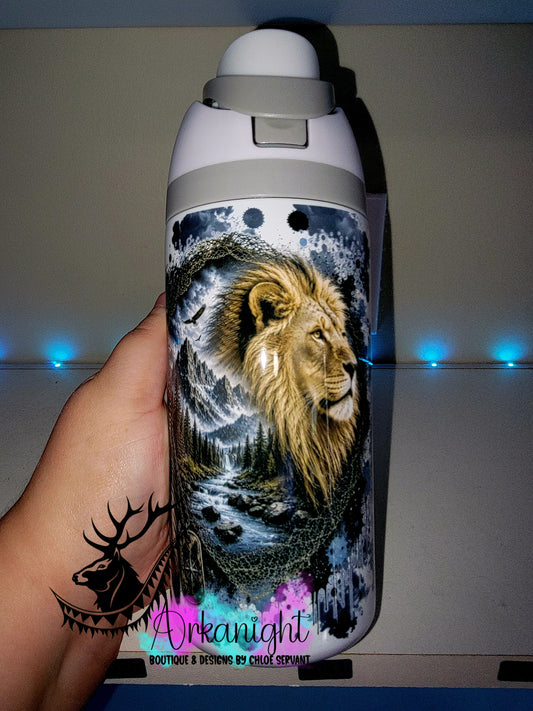 Gourde Owala DUPE 16 oz pour enfant - Sur Commande - Collection Double Exposition ♡ Lion