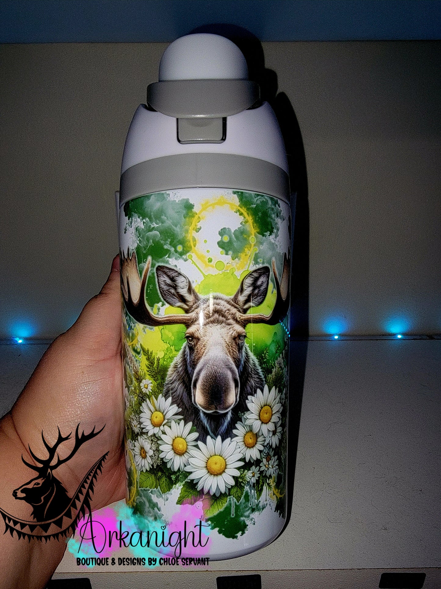 Gourde Owala DUPE 16 oz pour enfant - Sur Commande - Collection Vivid Colors & Flowers ♡ Orignal