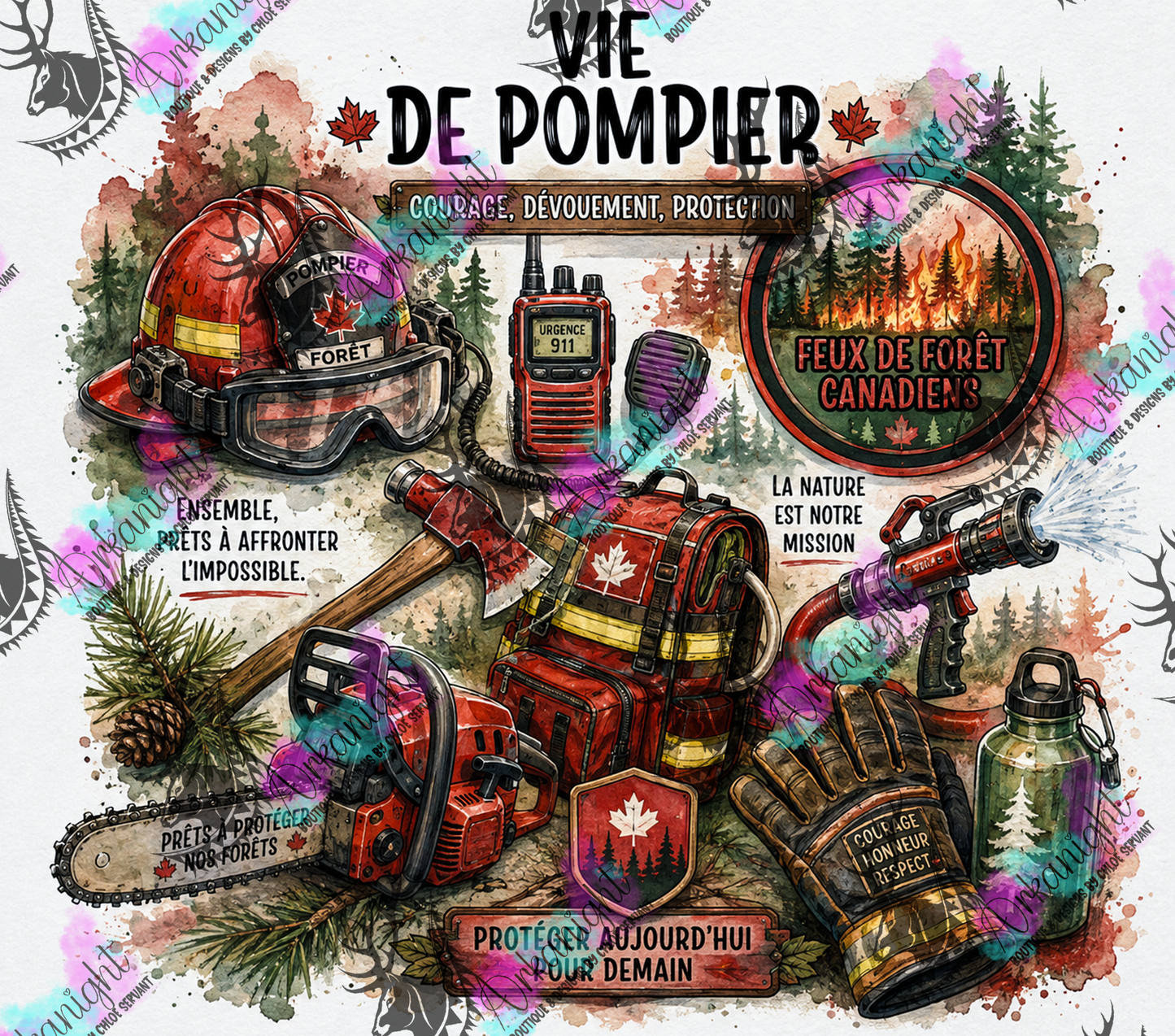 Numérique - Collection Occupation & Passion - Vie de Pompier (Feux de forêt)