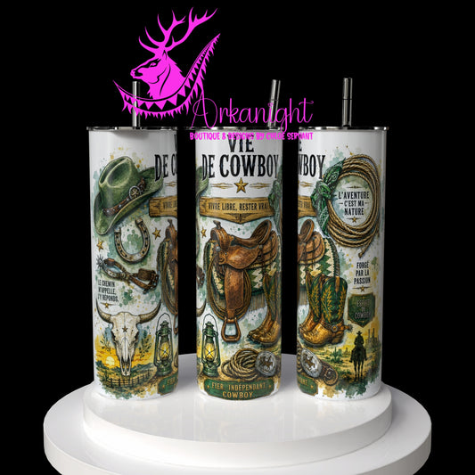 Gourde sur commande - Collection Occupation & Passion - Vie de Cowboy