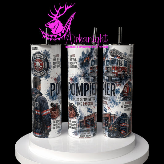 Gourde sur commande - Collection Occupation & Passion - Pompier