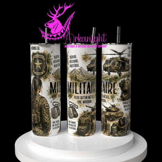 Gourde sur commande - Collection Occupation & Passion - Militaire Féminin