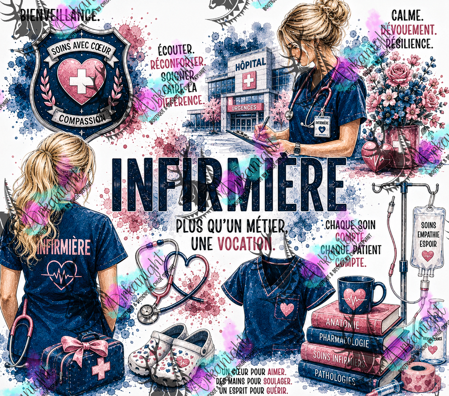 Numérique - Collection Occupation & Passion - Infirmière Blonde