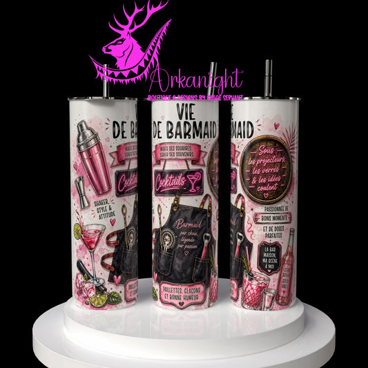 Gourde sur commande - Collection Occupation & Passion - Vie de Barmaid