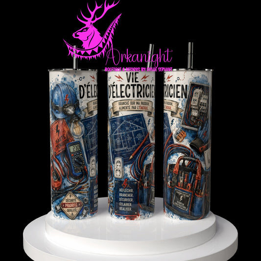 Gourde sur commande - Collection Occupation & Passion - Vie d'électricien