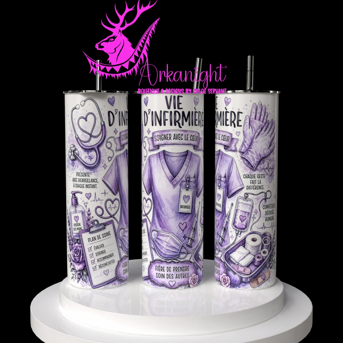 Numérique - Collection Occupation & Passion - Vie d'infirmière Mauve Lilas