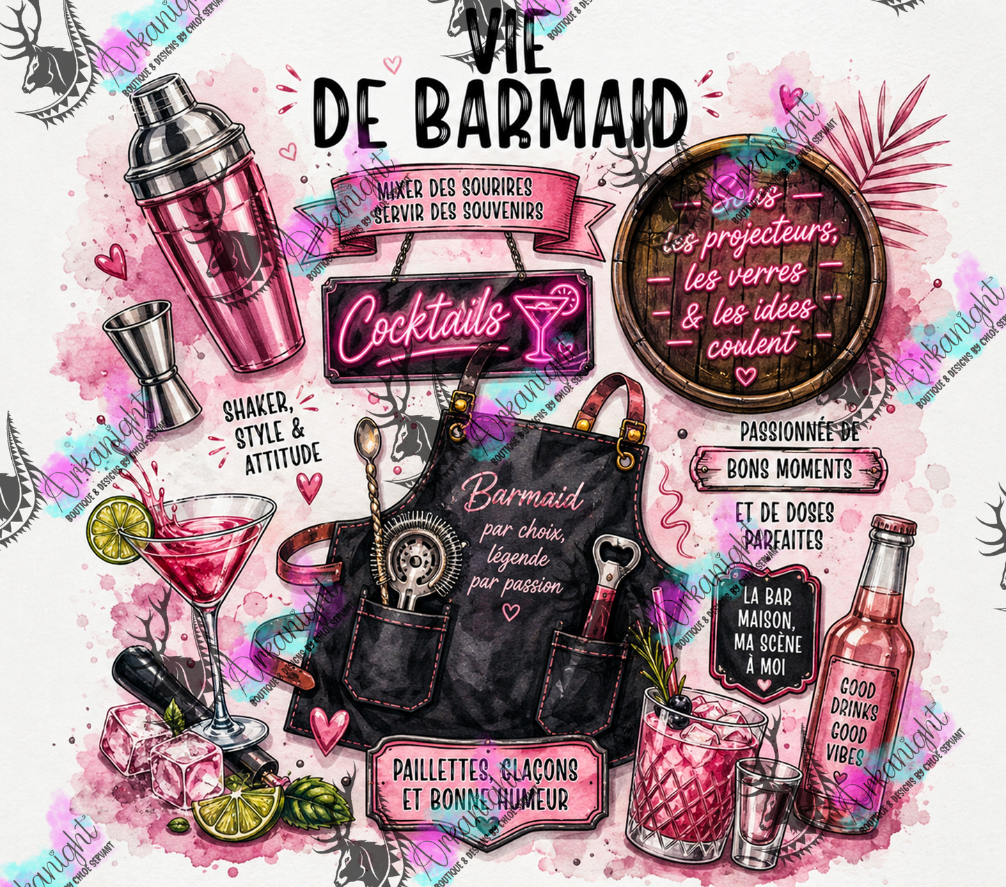 Numérique - Collection Occupation & Passion - Vie de Barmaid
