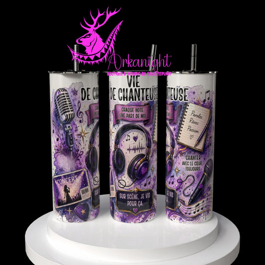Gourde sur commande - Collection Occupation & Passion - Vie de chanteuse