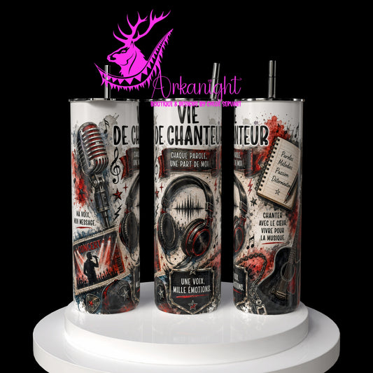 Gourde sur commande - Collection Occupation & Passion - Vie de chanteur