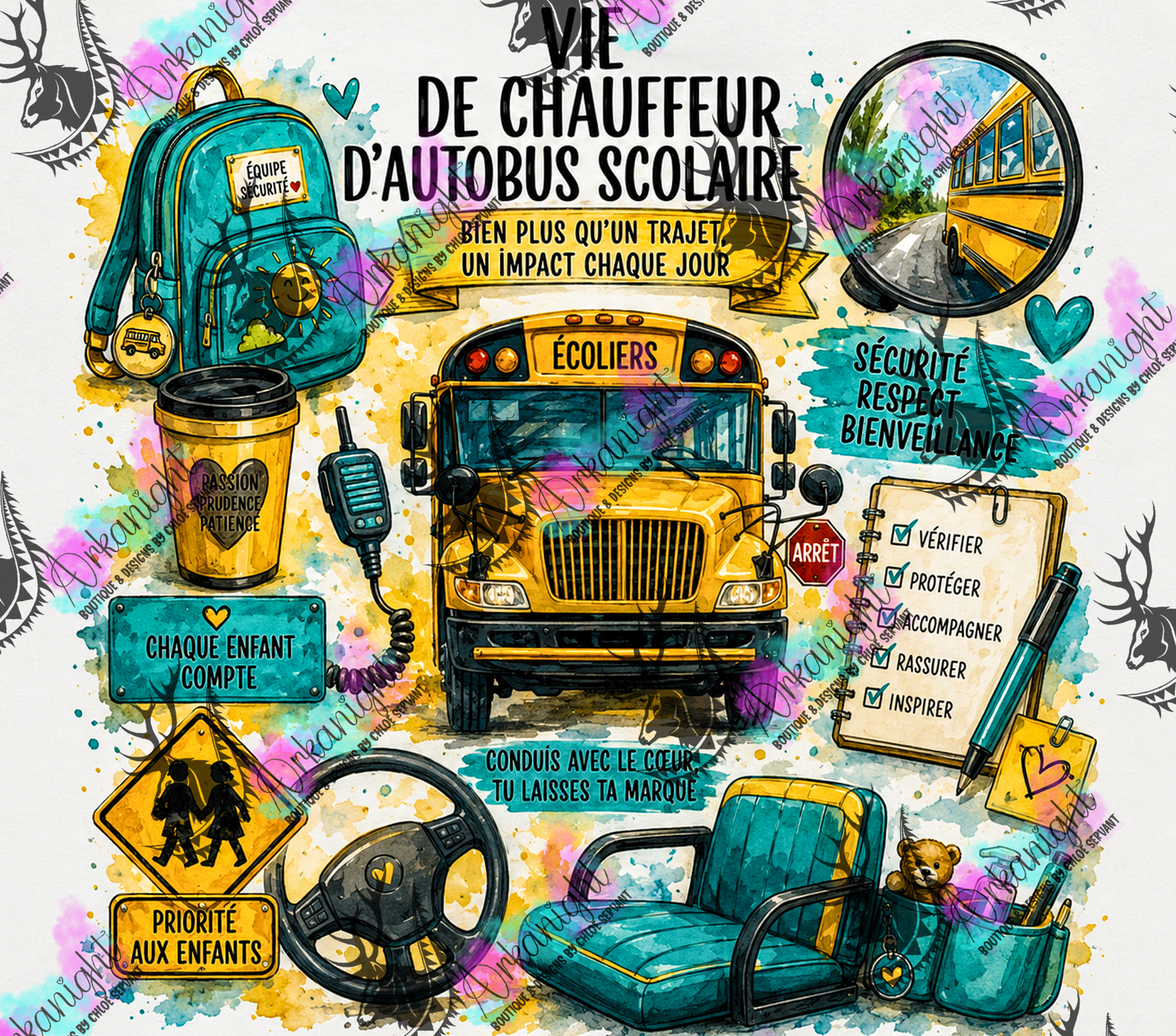 Numérique - Collection Occupation & Passion - Vie de Chauffeur d'autobus Scolaire -02
