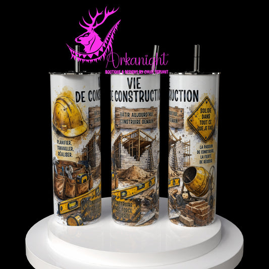Gourde sur commande - Collection Occupation & Passion - Vie de construction