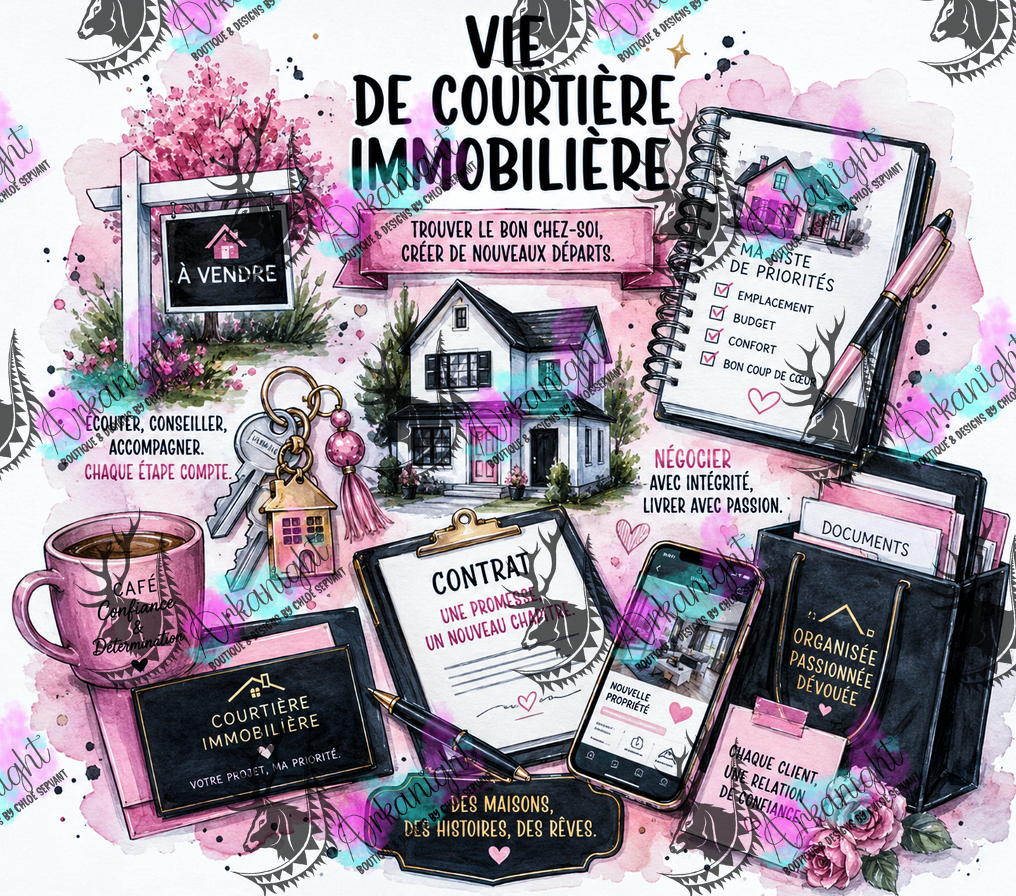 Numérique - Collection Occupation & Passion - Vie de courtière immobilière