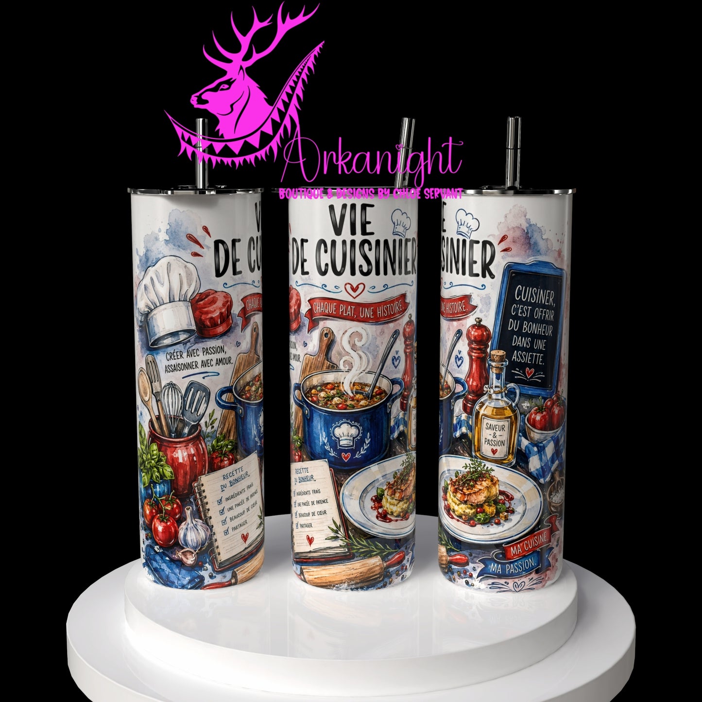 Gourde sur commande - Collection Occupation & Passion - Vie de Cuisinier
