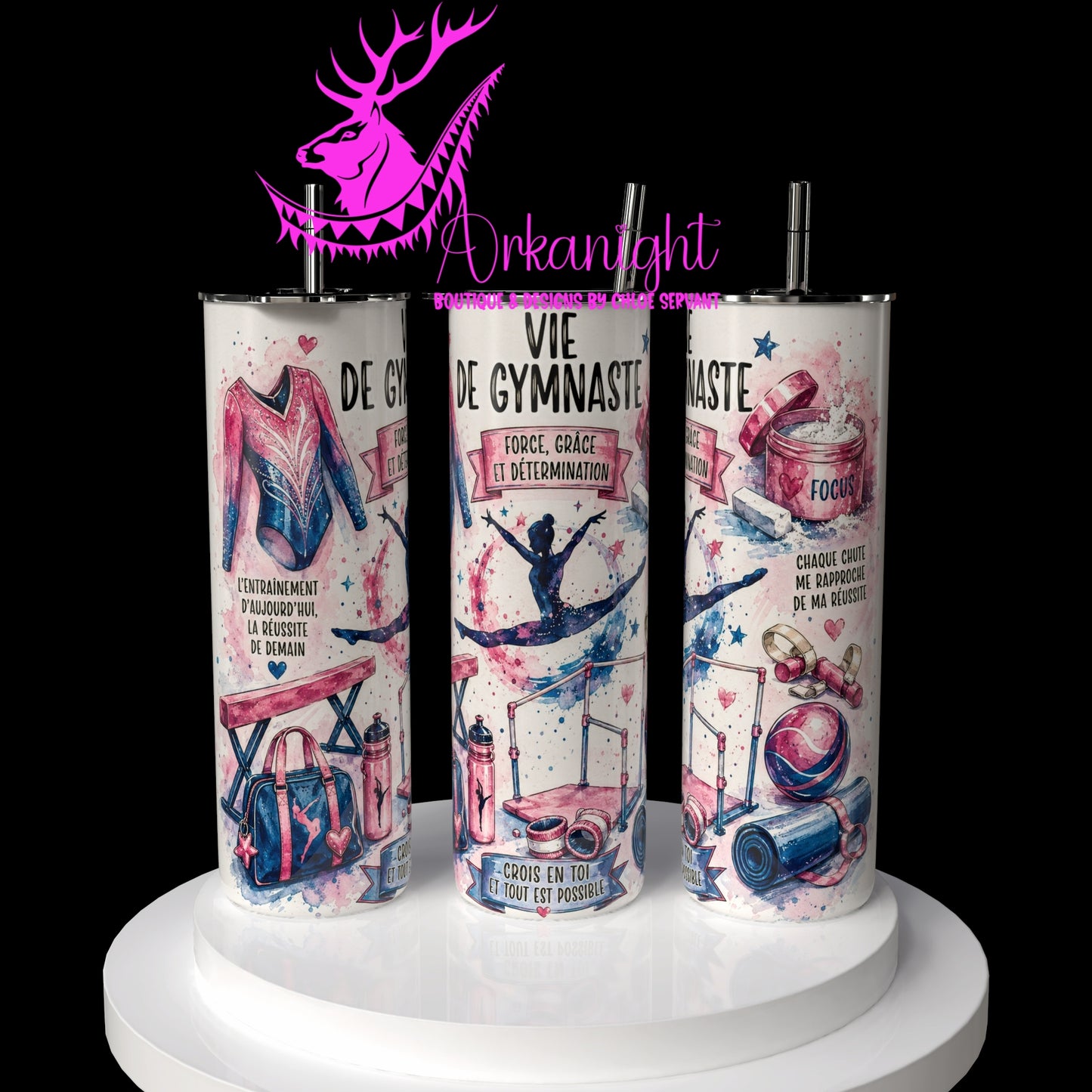 Gourde sur commande - Collection Occupation & Passion - Vie de Gymnaste