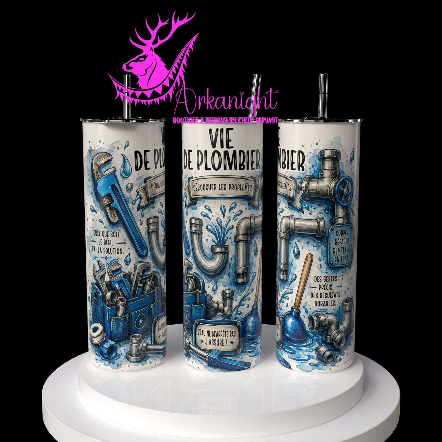 Gourde sur commande - Collection Occupation & Passion - Vie de Plombier
