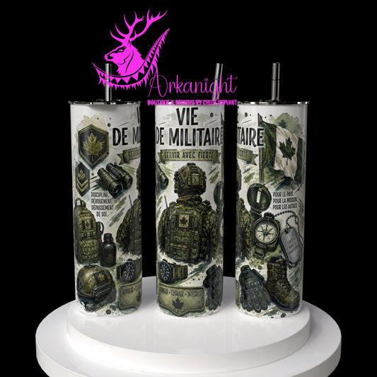Gourde sur commande - Collection Occupation & Passion - Vie de Militaire