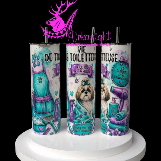 Gourde sur commande - Collection Occupation & Passion - Vie de Toiletteuse