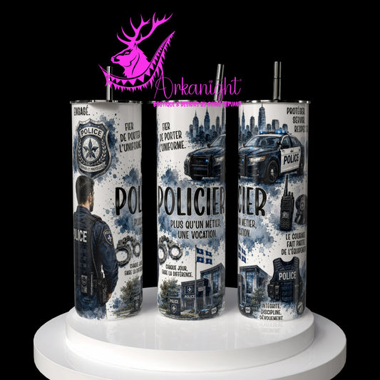 Gourde sur commande - Collection Occupation & Passion - Policier