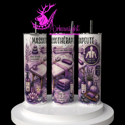 Gourde sur commande - Collection Occupation & Passion -  Massothérapeute