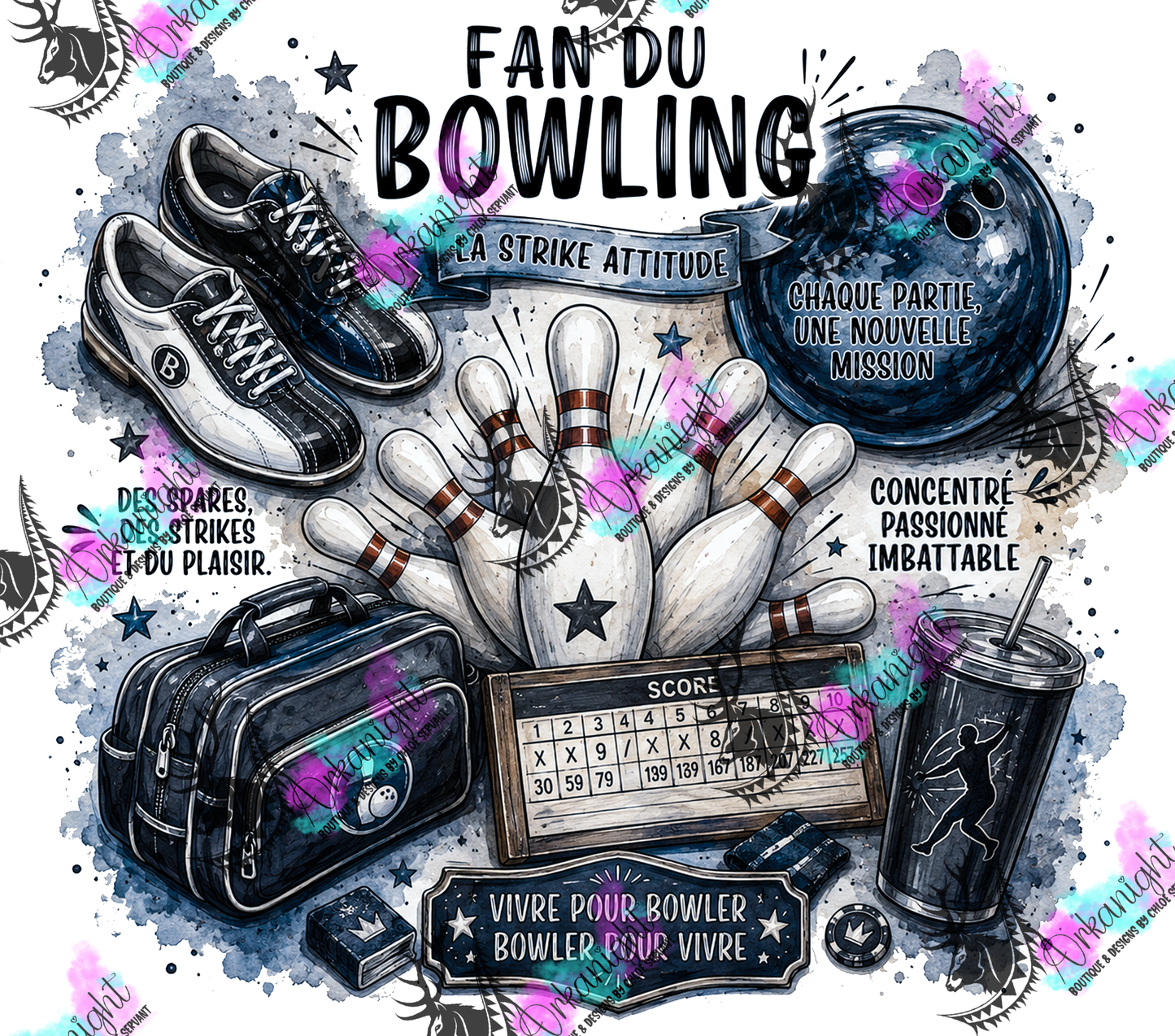 Numérique - Collection Occupation & Passion - Fan du Bowling - Masculin