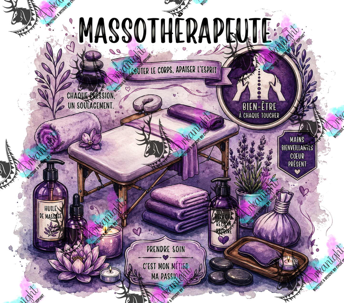 Numérique - Collection Occupation & Passion - Massothérapeute