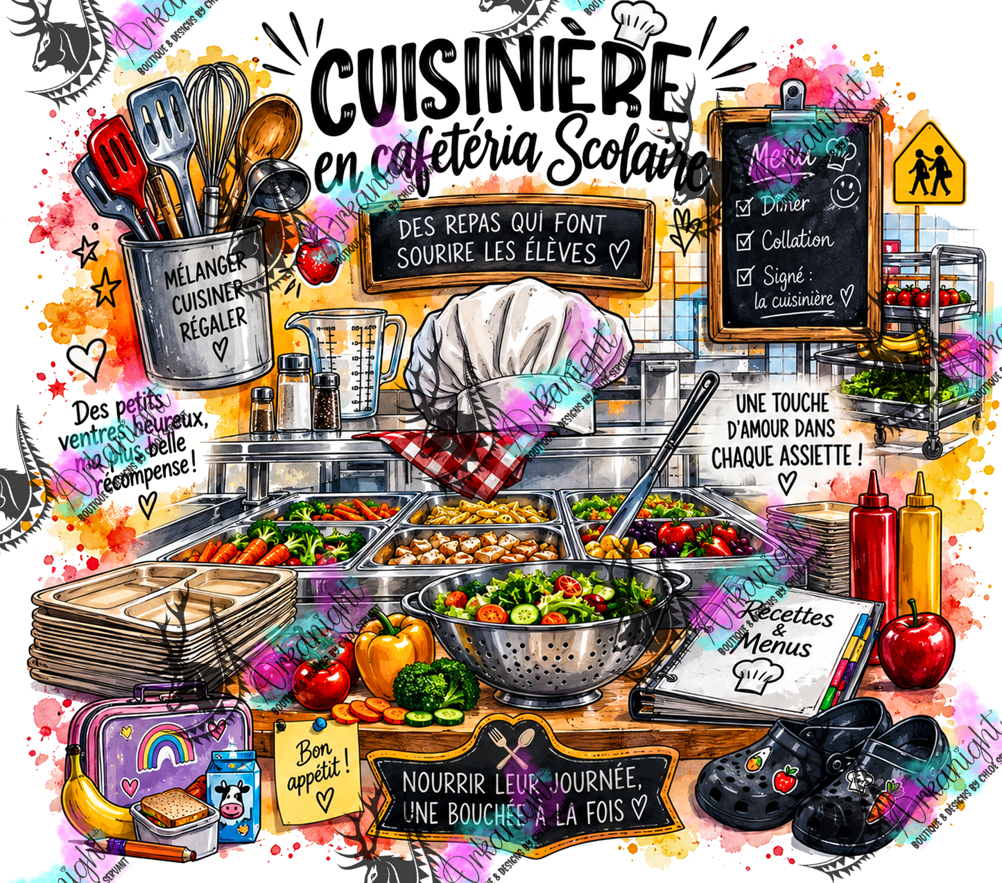 Numérique - Collection Occupation & Passion - Cuisinière en cafétéria Scolaire