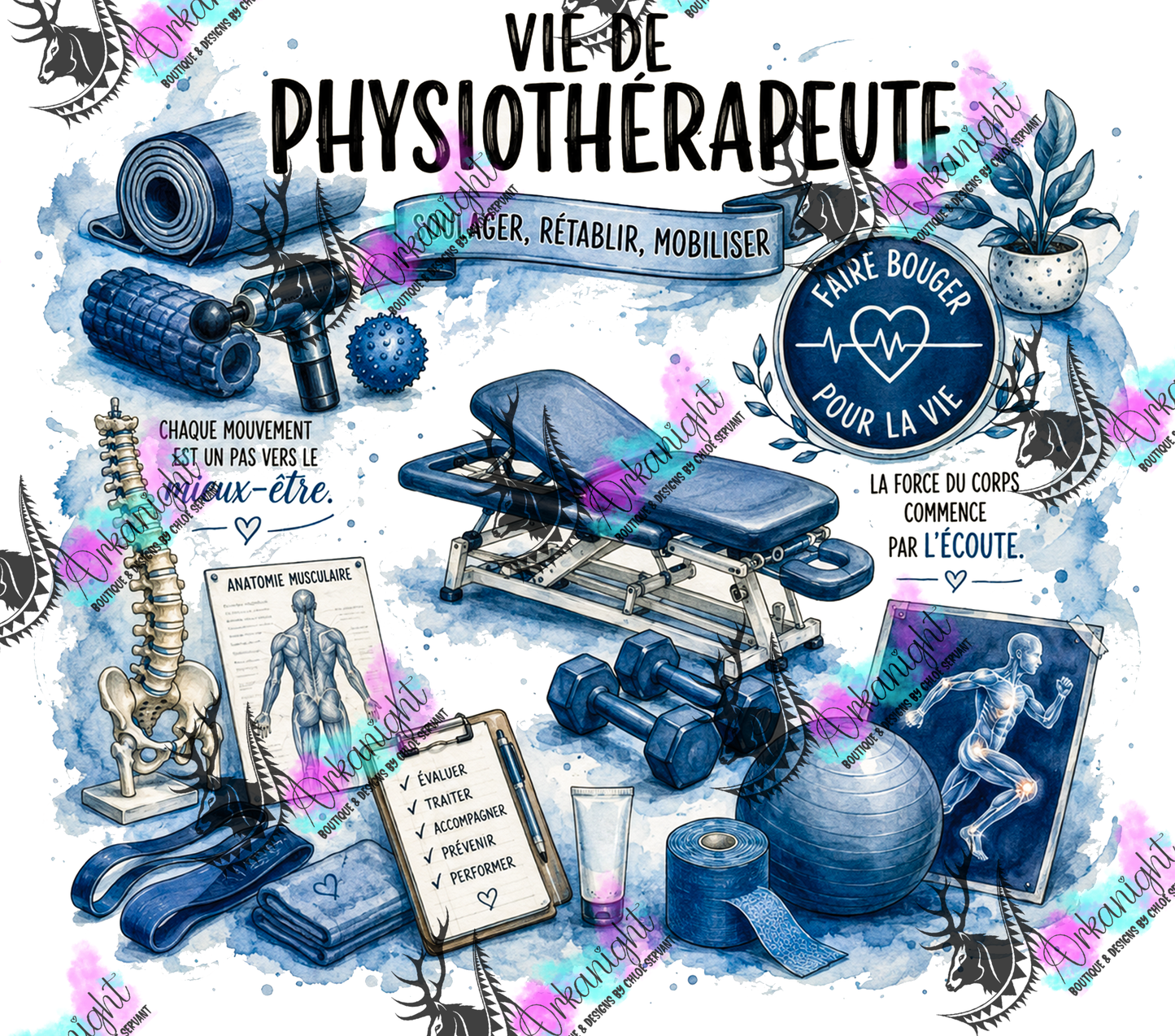 Numérique - Collection Occupation & Passion - Physiothérapeute